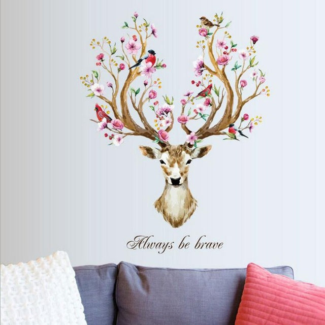 Sika Deer  Creative Removable Wall Stickers Stickers Decorative wall stickers
