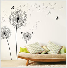 Load image into Gallery viewer, Home Decor New Design Large Black Dandelion Wall Sticker