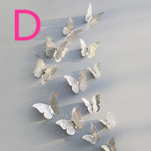Load image into Gallery viewer, 12 Pcs 3D  Wall Stickers Butterfly