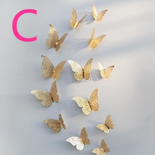 Load image into Gallery viewer, 12 Pcs 3D  Wall Stickers Butterfly