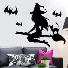 Load image into Gallery viewer, Halloween Witch Wall Sticker PVC Removable