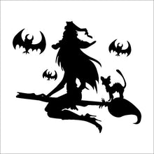 Load image into Gallery viewer, Halloween Witch Wall Sticker PVC Removable